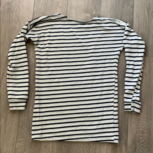 Blue striped open back sweater! - Picture 2 of 3